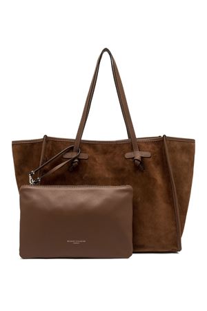 Marcella shopping bag brown suede leather GIANNI CHIARINI | BS8990CMPL14275